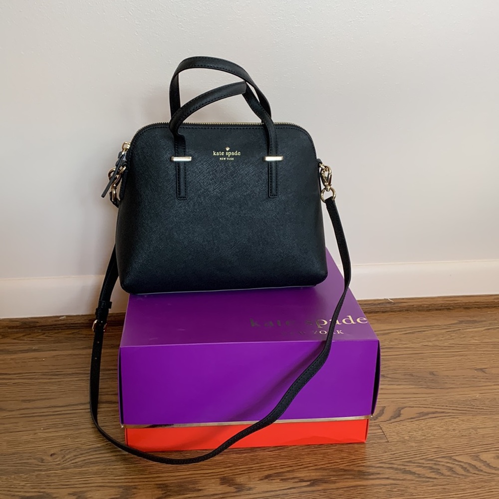 NWT Kate Spade black purse crossbody medium size